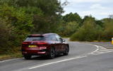 BMW iX at speed rear