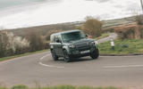 Land Rover Defender 130 cornering 2 Land Rover Defender 130 cornering 2