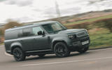 Land Rover Defender 130 side cornering Land Rover Defender 130 side cornering