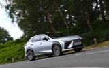 Lexus RZ side driving Lexus RZ side driving