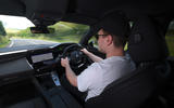 Peugeot 408 interior cabin over the shoulder
