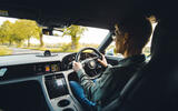 Porsche Taycan driver shot