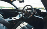 porsche taycan front interior