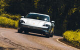 Porsche Taycan hard cornering