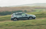 Subaru Crosstrek side driving shot Subaru Crosstrek side driving shot