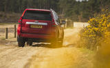 Toyota Land Cruiser rear dirt road Toyota Land Cruiser rear dirt road