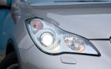 Slim and shapely headlights give EX a distinctive glare Infiniti EX xenon headlights