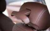 Headrest coat hanger is a practical touch Infiniti EX headrest coat hanger