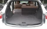 Boot capacity is hardly class leading, but at least the bench splits and will fold flat Infiniti FX boot space