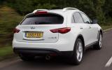 The FX stops in an impressively short distance and with good pedal feel Infiniti FX rear quarter