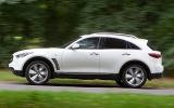 There's too much wind and tyre noise at motorway speeds Infiniti FX side profile