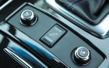 Infiniti QX70 adjustable suspension button