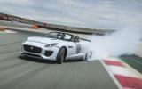Jaguar F-Type Project 7 drifting