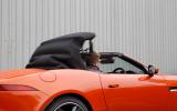 Jaguar F-Type folding fabric roof
