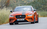 Jaguar XE SV Project 8 2018 road test review front end