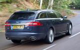 Jaguar XF Sportbrake rear cornering