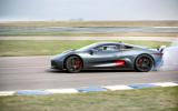 Wheelspinning Jaguar C-X75