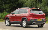 Jeep Cherokee rear cornering
