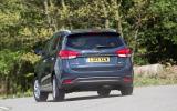 Kia Carens rear cornering