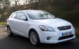 There’s a nice, broad spread of power Kia Procee'd front quarter