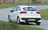 Kia Rio rear cornering