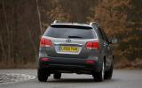 Kia Sorento rear cornering