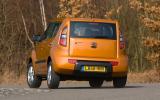 Kia Soul rear cornering