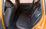 Even 6ft-tall rear passengers should have plenty of space for heads and legs Kia Soul rear seats