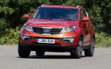 With ESP on, the Kia is a very easy car to drive safely in the wet Kia Sportage cornering