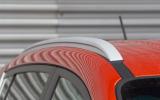 The fitment of brushed alloy roof rails gives the Sportage a contemporary look Kia Sportage roof rails