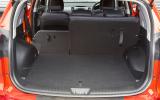 Boot is a practical shape and expands to 1353 litres. Rear seat splits 60/40  Kia Sportage boot space