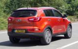 Driving the 2.0 CRDi, we bettered Kia’s claimed 0-60mph of 10.9sec by 0.4sec Kia Sportage rear quarter