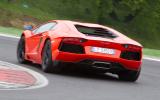 Lamborghini Aventador rear hard cornering