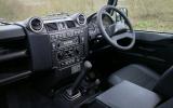 Although the Defender gets a real dashboard for the first time, the emphasis is still very much on functionality rather than quality. The interior of the Land Rover Defender