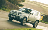 Land Rover Defender review 2024 19 front cornering