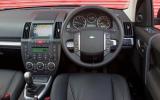 Switchgear may look a bit clunky, but the buttons  are big enough to be used even with gloves on.  Land Rover Freelander dashboard