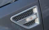 The discreet vents in the front wings are a nice design detail Land Rover Freelander discreet vents