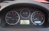 Instrumentation is logically laid out and very clear Land Rover Freelander instrument cluster