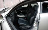 Seat bases need more bolstering, but front head and leg room are reasonable Lexus IS-F interior