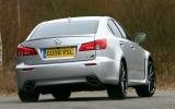 The F rides just like a regular IS Lexus IS-F rear cornering