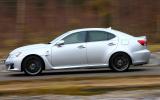 The IS-F’s powerband is not narrow enough to justify eight forward ratios Lexus IS-F side profile