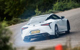 Lexus LC500 rear drifting