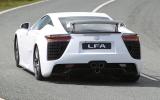 The LFA’s Bridgestone tyres were developed especially for the car Lexus LFA rear cornering