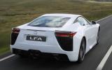 The sound of the LFA’s engine under load from low revs is spectacular Lexus LFA rear quarter