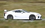 To achieve huge performance, the V10 must be kept within the last third of its 9400rpm range The 552bhp Lexus LFA