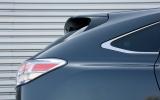 Rear screen, rearmost side window and bottom edge of the rear lights angles all match neatly Lexus RX rear windscreen