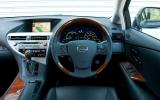 Cabin is comfortable with high class materials used throughout and clever detailing Lexus RX dashboard