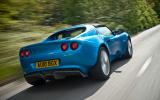 Downchanges will often be of two and sometimes even three gears when overtaking Lotus Elise rear quarter