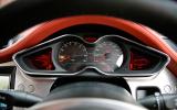 Simple dashboard is attractively designed but suffers from reflections Lotus Evora instrument cluster