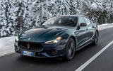 `maserati Ghibli 334 Ultima  eview 2023 03 front tracking `maserati Ghibli 334 Ultima  eview 2023 03 front tracking